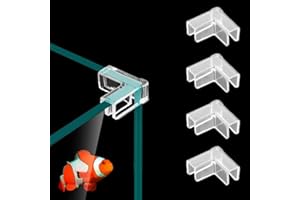 LYYAB (4 Pack) Corner Protector for Aquarium, Clear Fish Tank Corner Guard, Glue-Free & Firm (L (for 9-10mm Thick))
