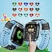 Hizek Smart Watch for Kids, GPS Tracker with SIM Calls Wireless Anti-Lost SOS Bracelet Children Girls Boys Holiday Birthday Gifts for iPhone Android Smartphone Blue