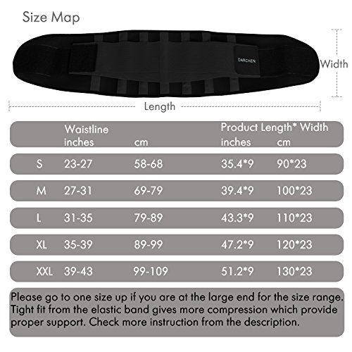 DARCHEN Back Pain Relief Belt Lower Back Massage Brace Therapy Lumbar & Waist Support Belt For Scoliosis, sciatica For Women & Men (Black, Medium)