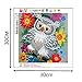 Bokeley 5D Home Decoration, Diamond Embroidery Paintings Wall Sticker Cat Animals Counted Cross Stitch Kit (H)