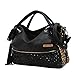 Qianle Fashion Sexy Leopard Print/ Black Bag Paillette Shoulder Bags Handbags for Women