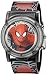Marvel Spider-Man Kids' Digital Watch with Black Pop Open Top/Casing, Flashing LED Lights, Black Strap - Official Spider-Man Character on the Top and Dial, Safe for Children - Model: TMN4008