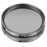 Neewer 1.25 inches 2 Pieces Variable Circular Polarizer CPL Lens Filter for Telescope and Eyepieces for Diming the view, Increasing Contrast and Detail, Reducing Glare