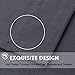 EASELAND Blackout Curtains 2 Panels Set Room Drapes Thermal Insulated Solid Grommets Window Treatment Pair for Bedroom, Nursery, Living Room,W52xL63 inch,Dark Grey