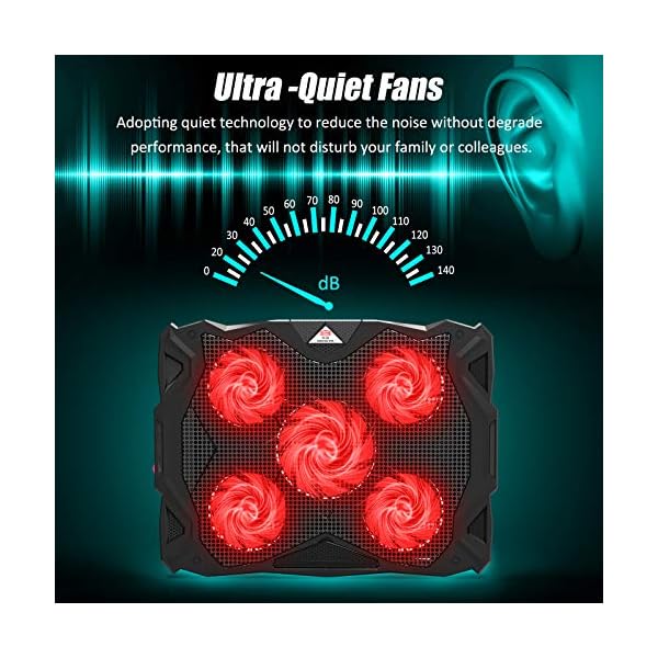 CP3-Laptop-Cooling-Pad-5-Quiet-Fans-Laptop-Cooler-Support-Up-to-173-Inch-Heavy-Duty-Notebook-Gaming-Laptop-Cooling-Stand-with-LED-Light-for-Gaming-Office-Work-from-Home-Red CP3 Laptop Cooling Pad 5 Quiet Fans Laptop Cooler, Support Up to 17.3 Inch Heavy Duty Notebook, Gaming Laptop Cooling…