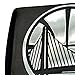 University of Michigan Wolverines Black Metal Hitch Cover with 3D Chrome Team Logo by FANMATS - Round Molded Design – Easy Installation on Truck, SUV, Car - Ideal Gift for Die Hard NCAA Fan