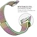 MoKo Gear S2 Watch Band, Milanese Loop Stainless Steel Mesh Bracelet Smart Watch Strap + Connector for Samsung Gear S2 SM-R720 & SM-R730 Smart Watch (NOT FIT Gear S2 SM-R735), Colorful