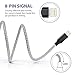 iPhone charger,oduey lightning cable, 4Pack 3FT 6FT 6FT 10FT iphone cord for iPhone X/8/7/7 Plus/6s/6s Plus/6/6 Plus/SE/5s/5c/5,iPad/iPod-Black-Silver (sliver, 4pc03)