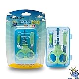 Safe Baby Nail Clippers Set with Baby Scissors, Baby Clipper, and File. Complete Safe Care for All Children, Newborns, or Infants.