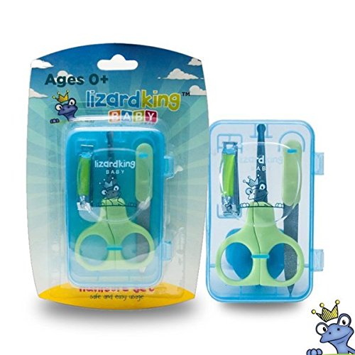 Safe Baby Nail Clippers Set with Baby Scissors, Baby Clipper, and File. Complete Safe Care for All Children, Newborns, or Infants.