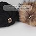 FURTALK Winter Knit Beanie Hats for Women Warm Fur Bobble Pom Pom Hat