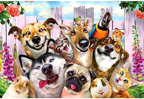 1000 Piece Jigsaw Puzzle for Adults, Funny Dog,Living Room Wooden Toys Fun Games Great Educational Gift for Kids