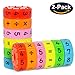CHILHOLYD Learning Toys Math Toy Montessori Preschool Learning Educational Counting Game Numbers and Symbols Math Skills Colorful Fridge Kindergarden Educational Tools Math Blocks Great Gift for Kids