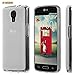 Spots 8 Premium Elastic Durable Slim Flexible TPU Protector Gel Case With Screen Protector for For LG Volt LS740 - Retail Packaging - Clear
