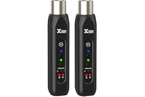 Xvive P3D Bluetooth XLR Receiver Pair for Audio Mixer, Active PA, DJ Systems