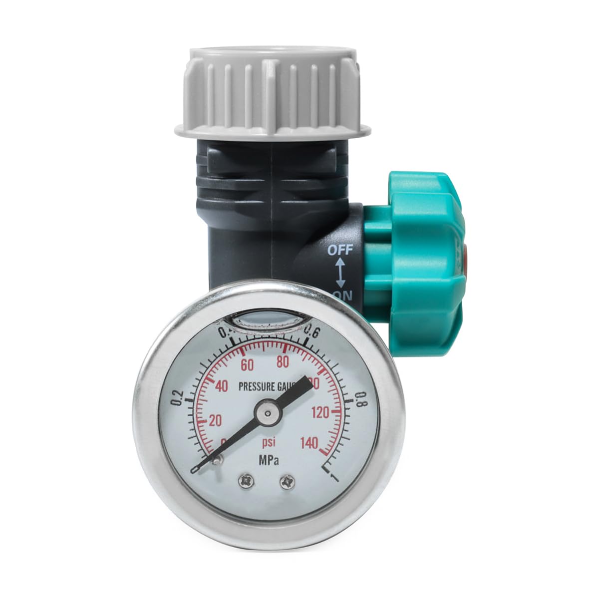 ZONADAH Adjustable Water Pressure Regulator Valve 3/4 Inch Water Pressure Regulator with Pressure Gauge Garden Irrigation Controller for Outdoor Greenhouse