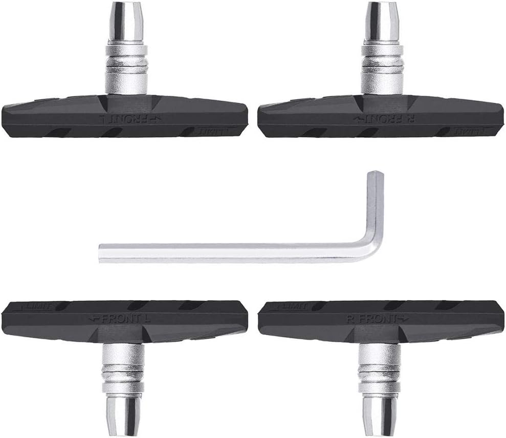 A Pair Lebycle Rubber Mountain Bike V Brake Blocks Shoes Bicycle Pad Cycling Acc