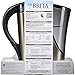 Brita Medium 8 Cup Water Filter Pitcher with 1 Standard Filter, BPA Free – Stainless Steel