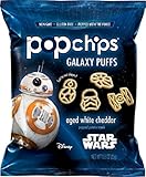 Popchips Potato Chips, Star Wars Shapes, Aged White Cheddar, 24 Count Single Serve Bags (0.8 oz), Gluten Free Star Wars Themed Potato Chips