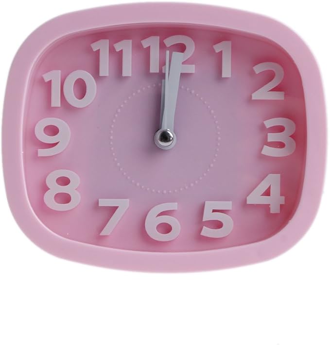 Ultraquiet Lovely Table Desk Alarm Clock for Kids Children