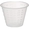 Disposable, Graduated, Plastic Medicine Cups with Liquid Measuring, 1 oz, 100 Count