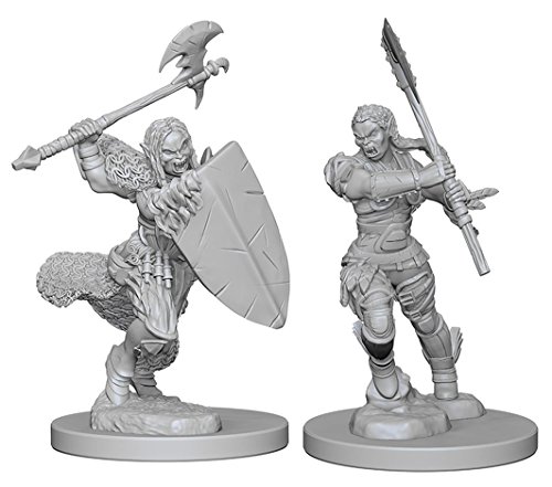 Pathfinder: Deep Cuts Unpainted Miniatures: Half-Orc Female Barbarian