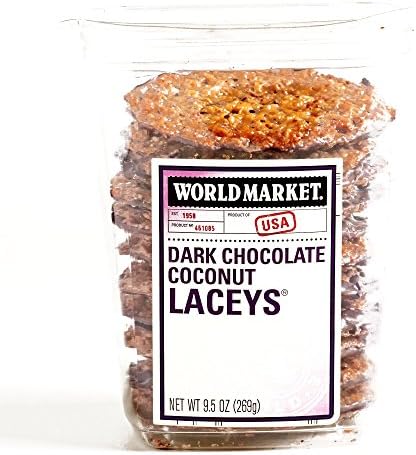 Dark Chocolate Coconut Laceys 9.5 oz each (5 Items Per Order)