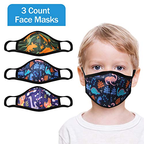 TANJALI Kids Face Covering Reusable Stylish Cloth Face Covering Age 6-16 3Pack