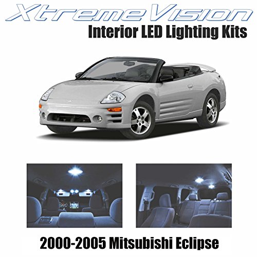 Click Here to See More Images XtremeVision Mitsubishi Eclipse 2000-2005 (2 Pieces) Cool White Premium Interior LED Kit Package + Installation Tool