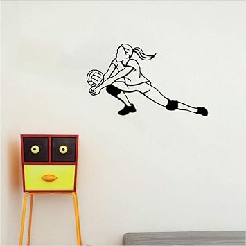 Amazon Com Wall Decor 38cmx65cm Interesting Volleyball Wall