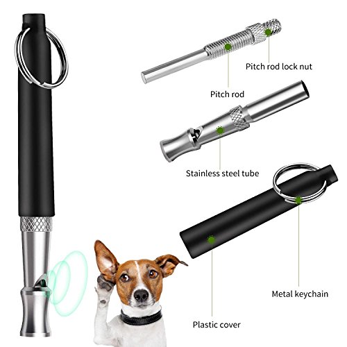 HEHUI Dog Whistle to Stop Barking, Adjustable Pitch Ultrasonic Training