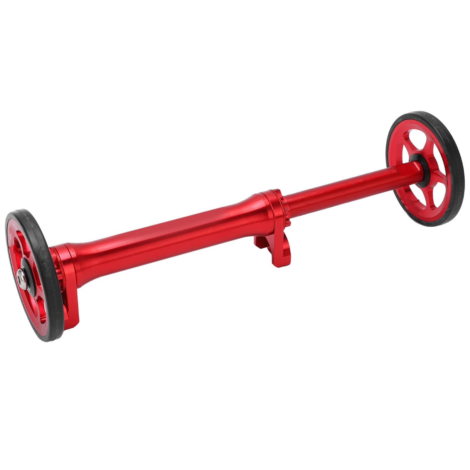 KIMISS Easy Wheel Extension, Strength Lightweight Telescopic Easy Wheel Bar High Extender Folding Bike Rod for 3sixtyBlack (Red)