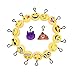 Emoji Plush Pillows Key Chian, SYZ Soft Mini Smile Yellow Face Bedding Pillow Party Supplies Favors for Kids Novelty Graduate Prizes Poop Key Chain Bag Decorations Clip Toy 2 Inches (16 PACK)