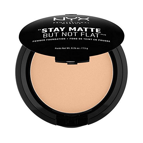 NYX PROFESSIONAL MAKEUP Stay Matte but not Flat Powder Foundation, Medium Beige, 0.26 Ounce