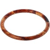 KOUJING Bracelet,Tortoiseshell Acrylic Bracelet Resin Brown Leopard Mottled Bangle Women Jewelry