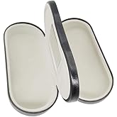 Metrical 2-in-1 Eyeglasses Case, Dual Glasses Case for Two Frames, Double Layer Hard Shell Protective Cases for Glasses, Not suitable for sunglasses