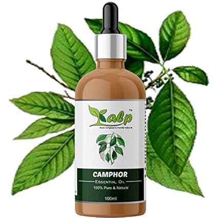Kalp Camphor Essential Oil Pure Natural Therapeutic Grade Oil For Skin Care & Hair Care -100Ml