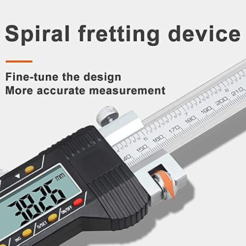 Thick Electronic Digital Vernier Calipers 0500mm 0600mm 0.01mm One