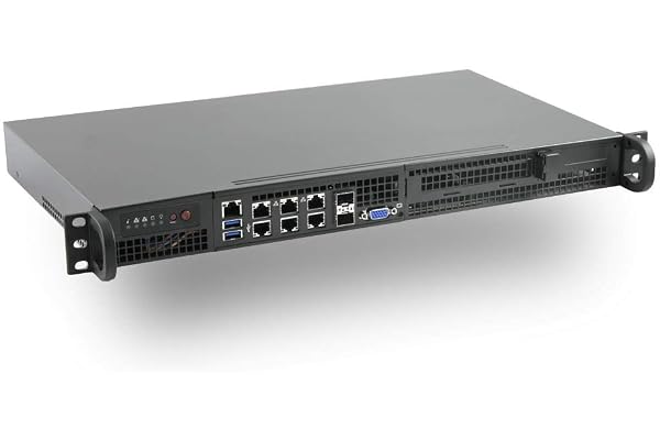 Supermicro SYS-5019D-4C-FN8TP Xeon D-2133IT Quad Core Front I/O Short Depth 1U Server, 2X SFP+, 2X 10GBase-T, 4X GbE LAN