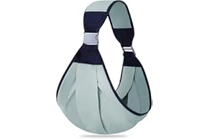 CAVULO Bubsling Baby Carrier Blooming Babies, Blooming Babies Baby Sling Carrier, Baby Carriers Newborn to Toddler Adjustable Waistband with Strong Support (All Season, Green)