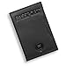 Alban Leather Passport Holder with Boarding Pass Pocket. RFID Blocking. - Black