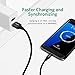 UGREEN 3 Pack Reversible Micro USB Cable 6 Feet Nylon Braided Double Sided USB Charging Cord Data Sync for Android Devices, Samsung Galaxy S7, S6, S6 Edge, S5, LG G3, G4, Nexus, Black