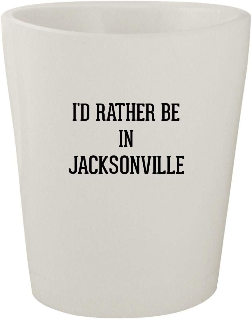 I'd Rather Be In JACKSONVILLE - White Ceramic 1.5oz Shot Glass