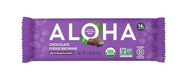 ALOHA ORGANIC PLANT BASED PROTEIN BARS, 1.98 OZ