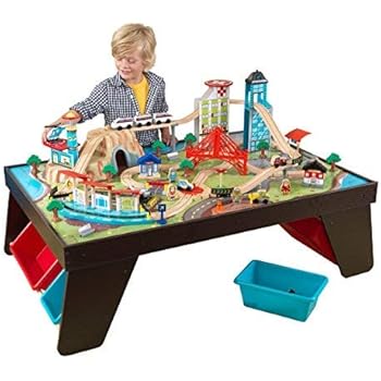 kidkraft waterfall mountain train table