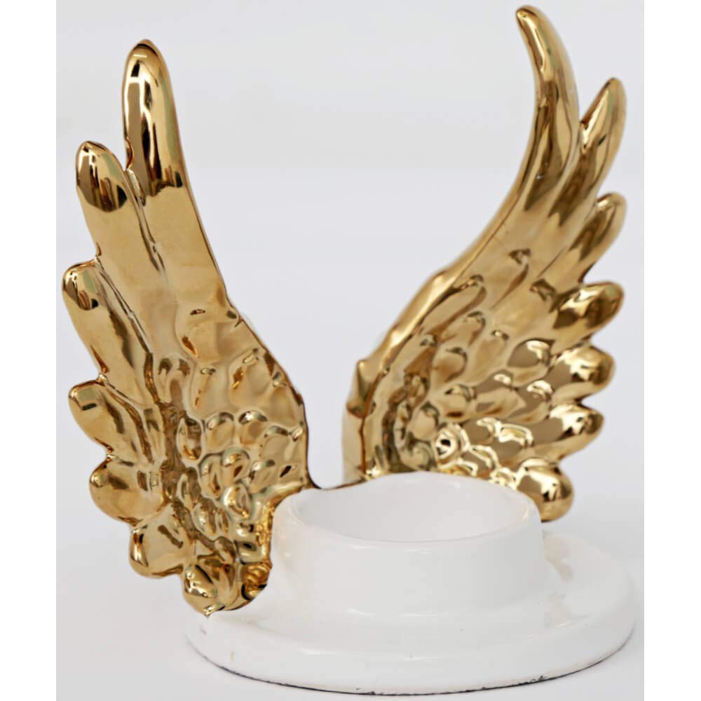 Sifcon International Angel Wing Tealight Holder Gold