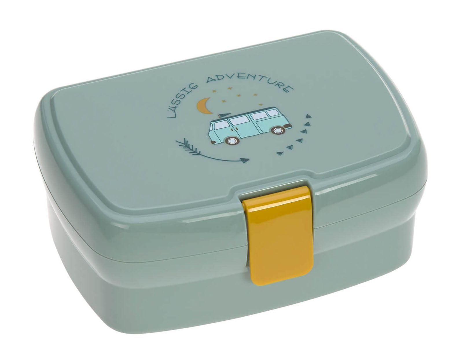 LÄSSIG 1210036462 Adventure Bus Lunch Box, Mint