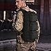 G4Free Tactical Sling Bag Chest Pack, Military Assault Messenger Backpack for Gym Hiking Camping with MOLLE System (Black)