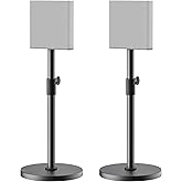Heavy-Duty Floor Speaker Stands Pair for Sony Bravia Theatre Quad HT-A9M2 Speaker Stands - Height Adjustable Surround Sound Speaker Stand for Sony HT-A9M2 Stands with Cable Management (Stand Only)