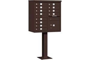Salsbury Industries 3312BRZ-U 12 A Size Doors, Bronze Type II Cluster Box Unit Mailbox